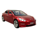 Coche Tesla Model 3 De 1/32, De Metal, Modelo Miniatura, Jug