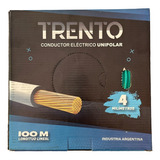 Cable Electrico Unipolar 4 Mm² Cobre Trento 100 Metros Rollo