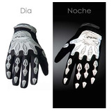 Guantes Bicicleta Reflectantes Gris Largo