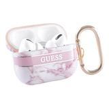 Funda Guess Marble Rosa Compatible Con AirPods Pro