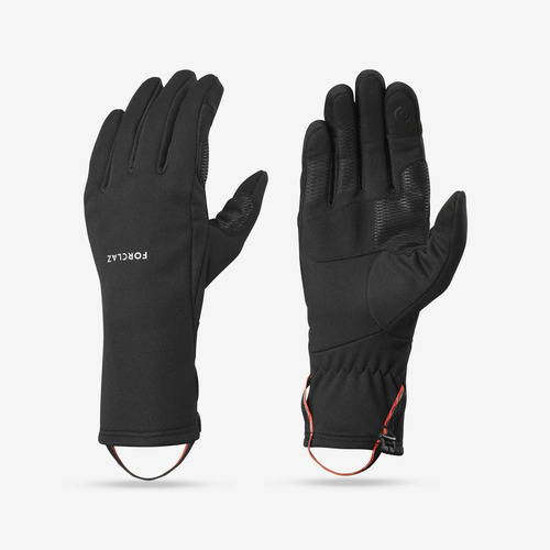 Guantes De Trekking En Montaña Táctiles Y Stretch Negros Par