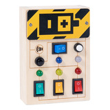 Juguete Sensorial Montessori C Busy Board Para Niños Con Led