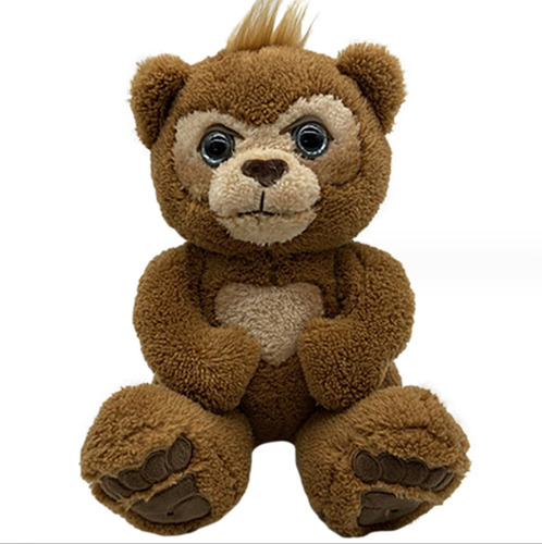 Boneca Urso Curiosa Brinquedo Pelúcia Interativo Littl, 40cm