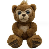 Boneca Urso Curiosa Brinquedo Pelúcia Interativo Littl, 40cm