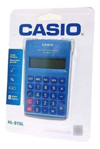 Calculadora 8 Digitos Casio Hl-815l-bk De Bolsillo / Pequeña