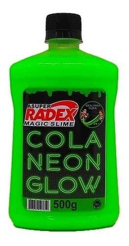 Asuper Radex Slime Glow Cola Para Slime 2019 Neon 500g