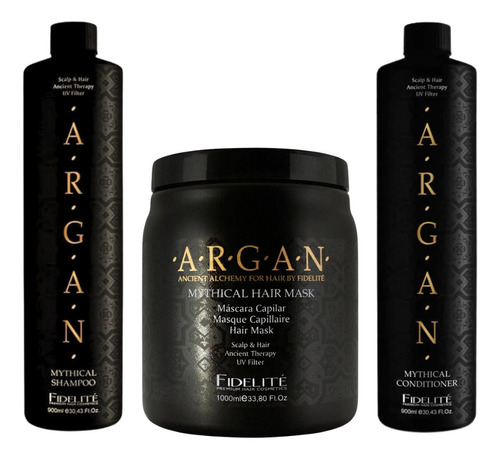 Shampoo+ Acondicionador + Máscara Argán (fidelité) - 1000gr