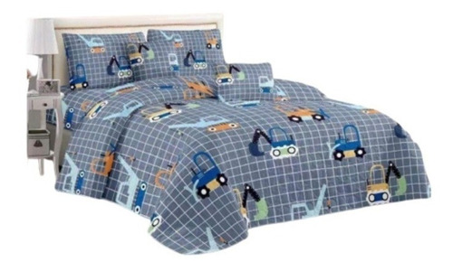 Cobertor Quilt Verano Cubrecama Infantil De 1.5 Plaza Al7