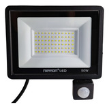 Reflector Luz Led Impermeable Sensor Movimiento Garaje Patio