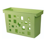 Canasto Organizador Plástico Multiuso Color Verde