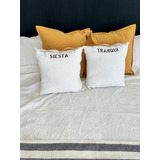 Combo X2 Almohadones Decorativos Siesta Tranqui Habitación 