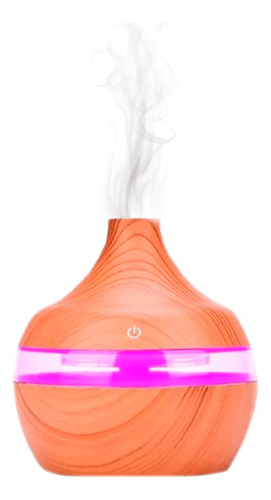 Humidificador Vaporizador Ultrasónico 300 Ml Luces Led Wood