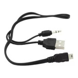 10 Pz Cable Bocinas Usb V3 Con Auxiliar Jack 3.5 Aux - T2261