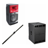 Audiocenter Torre Sa315 Bafle 15 Bluetooth Sa118 Subwoofer