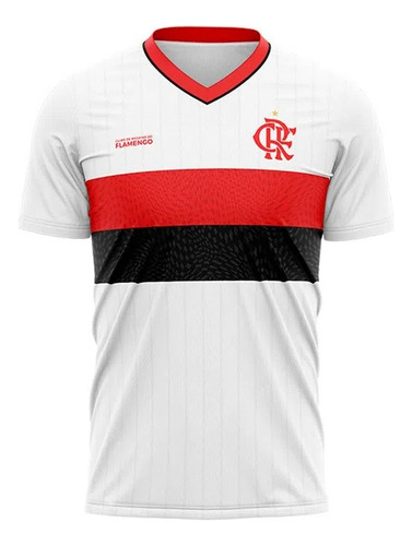 Camiseta Masculina Flamengo Wit Em Dry Max Crf Absorve Suor