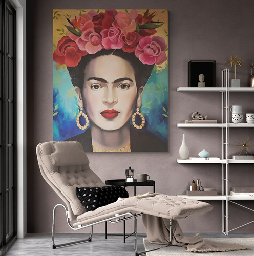 Cuadro En Lienzo Tayrona Store Frida Kahlo 001 60x75cm