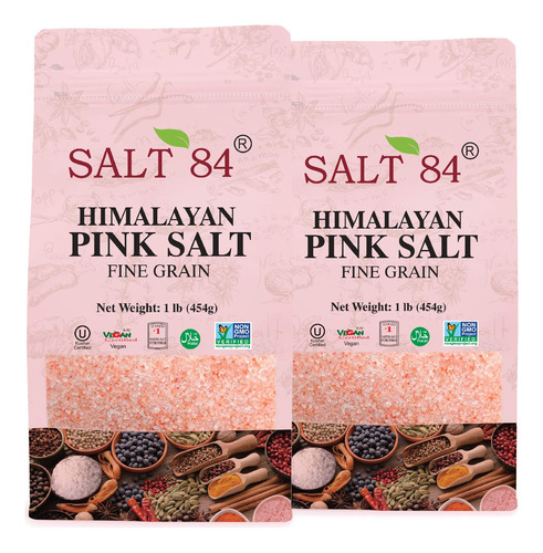 Himalayan Chef Pure Pink Sal, Grano Fino, Grueso, 1 Libra (p