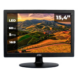 Monitor Pc Tela Led 15,4'' Hd Entrada Vga 12v 5ms 60hz