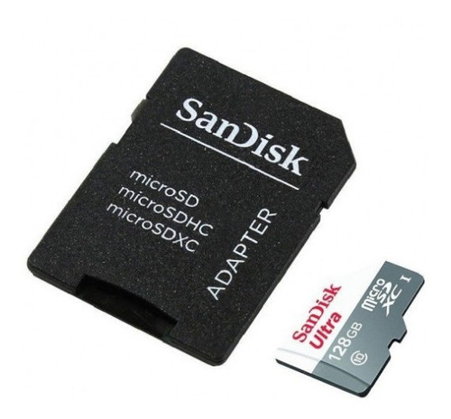 Tarjeta Memoria Micro Sandisk Sd 128gb Con Adaptador Sd