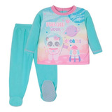 Pijama Bebé Niña Conjunto Polar Sustentable Turquesa H2o Wea