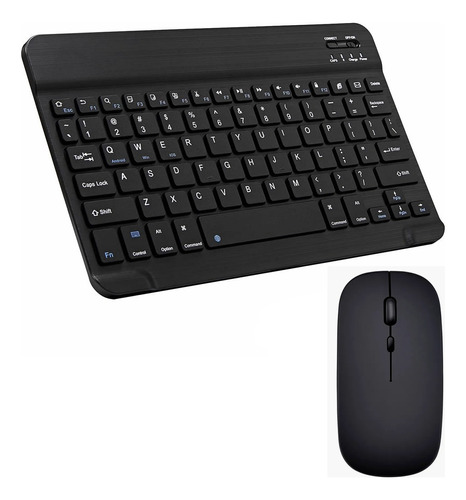 Kit Teclado + Mouse Bluetooth White Notebook Celular Tablet