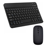 Kit Teclado + Mouse Bluetooth White Notebook Celular Tablet