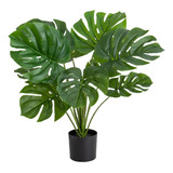 Planta Artificial Con Maceta Monstera 60cm Decoracion Hogar 