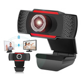 Webcam Con Microfono Doble Camara Usb Para Pc Hd 720p Skype! Color Negro