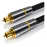 3 M / 9.8 Ft Cable Óptico Toslink Audio Fibra Stereo Digital