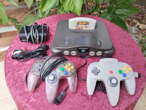 Nintendo 64 Con 2 Controles Y Super Smash Bros