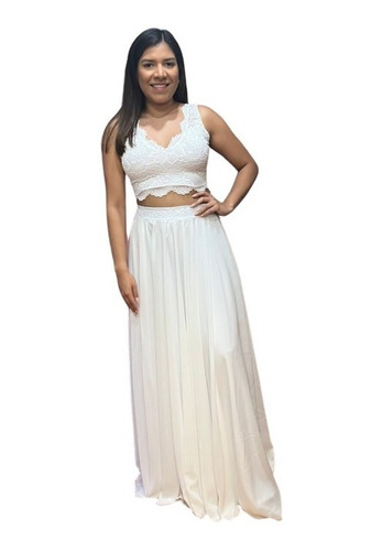 Vestido De Novia Tipo Crop Top M0023