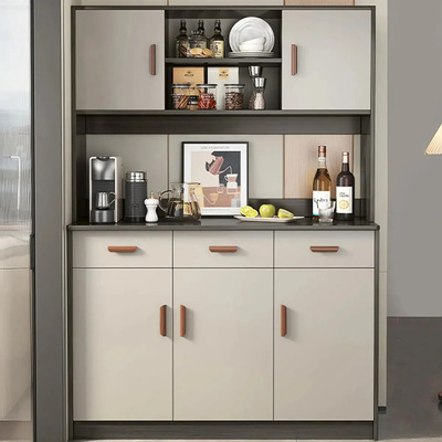 Cocina Integral Chica 120cm Alacenas Con 3 Cajones 5 Puertas Color Blanquecino | Meses sin interés