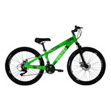Bicicleta Viking Aro 26 Câmbios Importados 21v Verde Neon