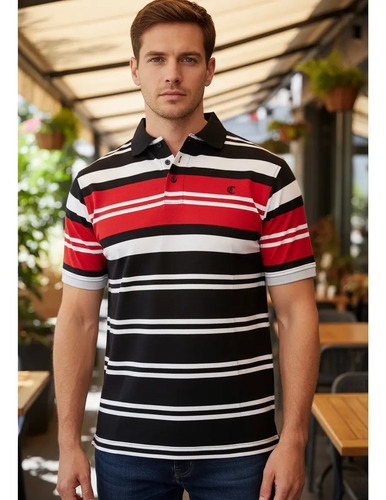 Playera Polo Moda De Hombre Sport Regular Fit