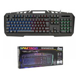 Teclado Gamer K-mex Gaming Master Kb-a328 Spartacus Com Led