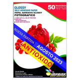Papel Adhesivo Glossy  A4/135g 250hojas Antioxido Envio Incl