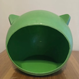 Cucha Modelo Bubble Gato/perro Con Orejas Plástico 50cm