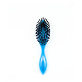 Cepillo Azul Para El Cabello De Tamaño Grande Circular Color Celeste