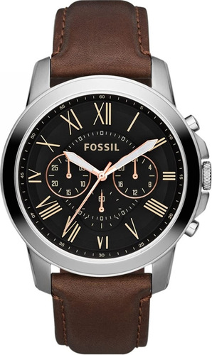 Reloj Fossil Grant Fs4813 Clásico Hombre Cronografo Original