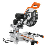 Sierra Ingleteadora Telescópica 12'' 2000 W Truper 12464 Color Naranja Frecuencia 60 127v