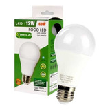 Foco Led Forma De Bulbo Consumo 12w Ilumina 60w Ahorrar C4s