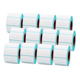 12 Rollo De Etiquetas Térmicas Directas 60x40mm Impresora 