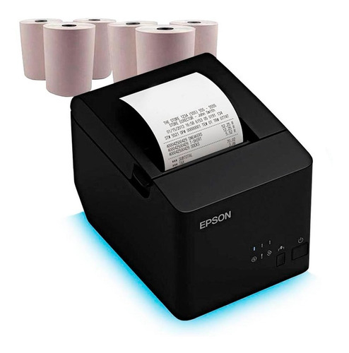 Combo Impressora Epson Tm-t20x + Caixa De Bobina 80x40 30 Un