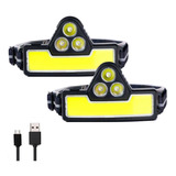 Lampara De Diadema Recargable Led, MxmLG-002, 2 Pzas, 50m, 1