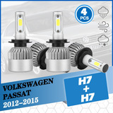 Kit De Faros Delanteros Led H7 Volkswagen Passat 2012-2015