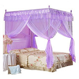 Mengersi Princess 4 Corners Post Bed Cortina Canopy