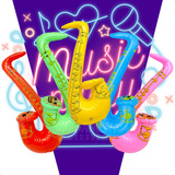 5 Saxofón Inflable Colores Mixto Fiesta Batucada Boda Musica