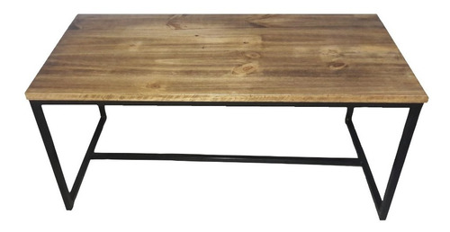 Mesa Ratona Hierro Madera Estilo Industrial