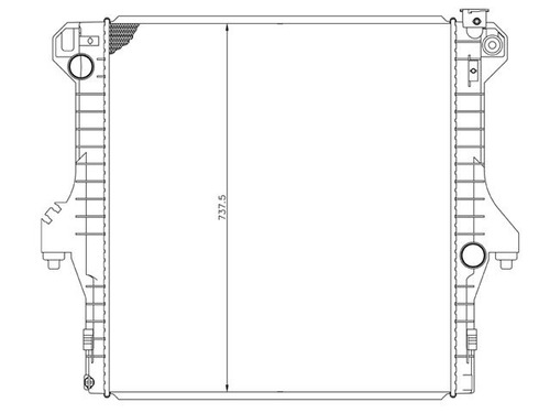 Radiador Ram 1500 2009 V6 6.7 Automatico Diesel Cdr