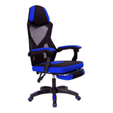 Cadeira De Escritório Com Rodinha Fortt Verona Azul Cegf01-a